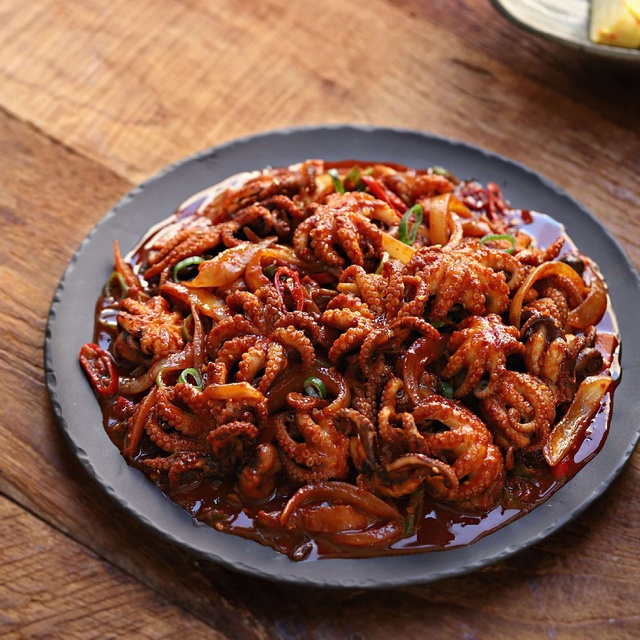 Bạch tuộc xào cay